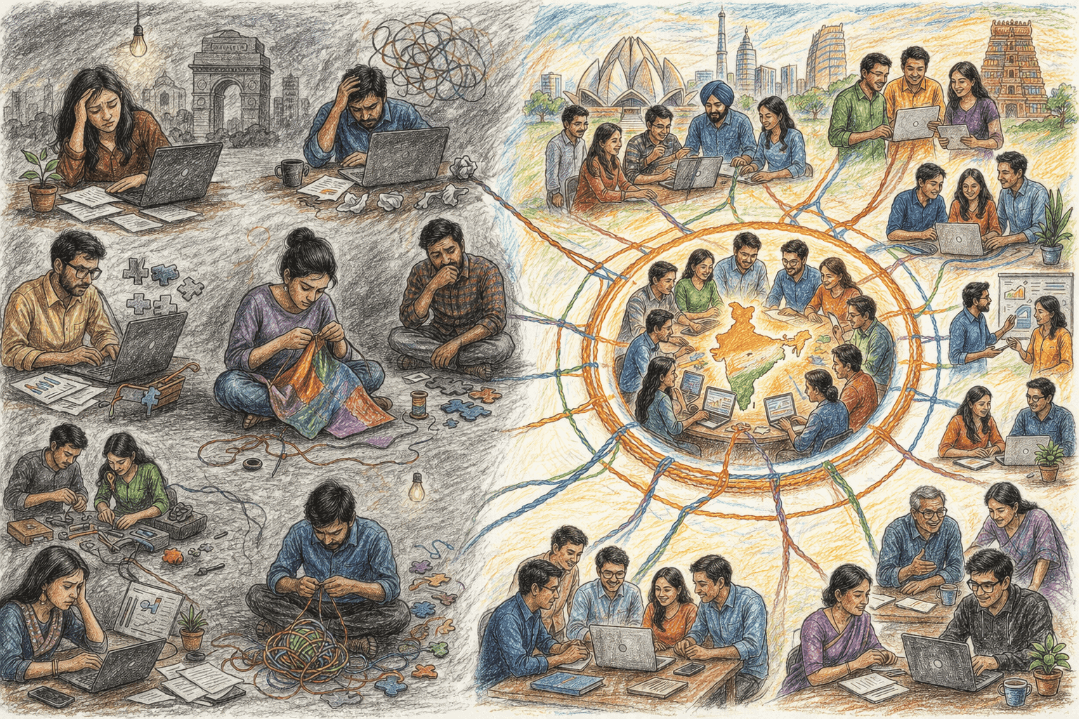 Indian professionals choosing trusted referrals over pure social visibility